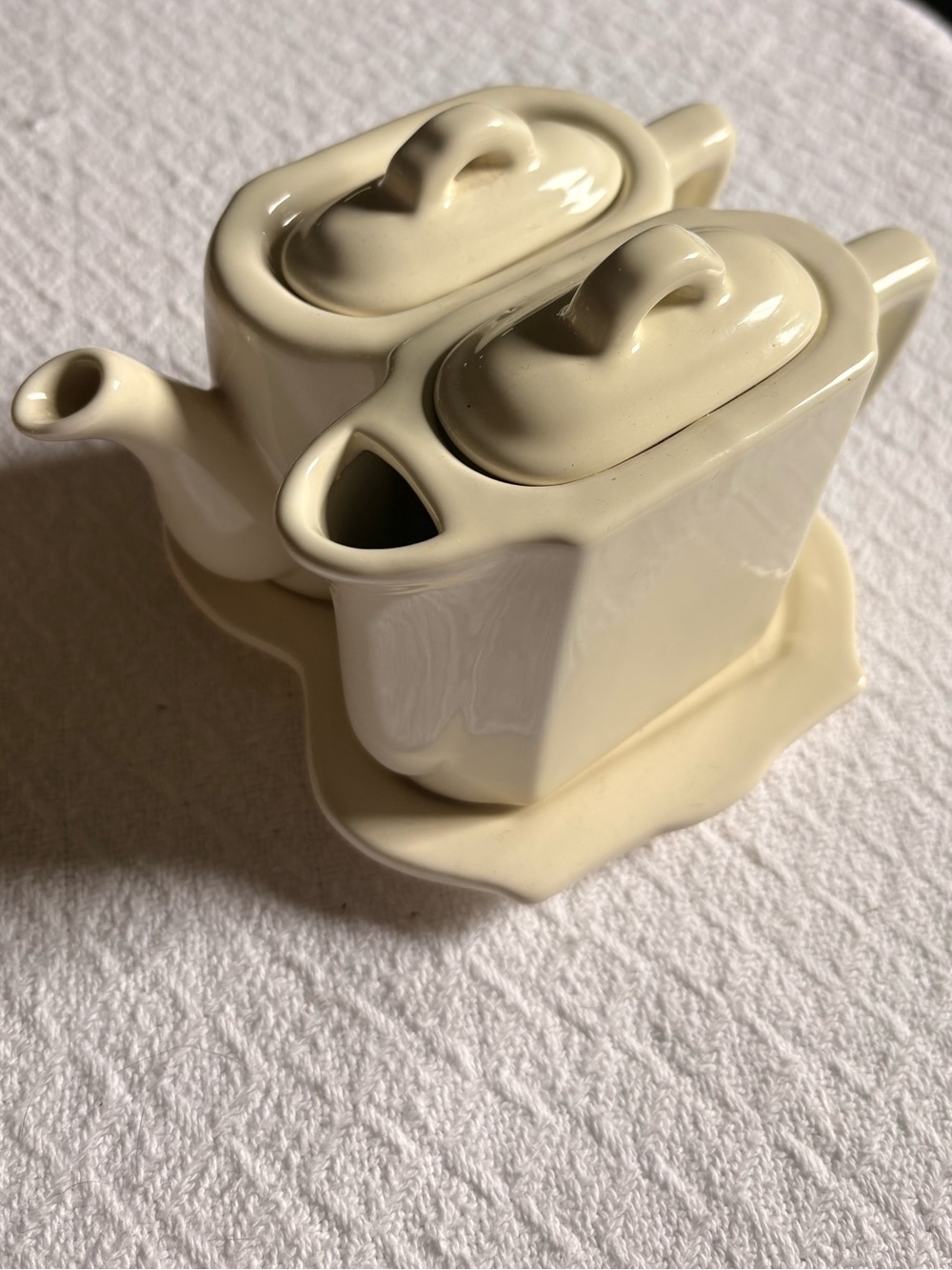 RESTORATION HARDWARE: Le Thé Pour Deux (“Tea For Two”) White Porcelain Tea Set